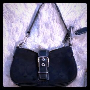 Vintage coach handbag black.